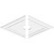 Ekena Millwork Diamond Architectural Grade PVC Ceiling Medallion, 30"W x 20"H x 3"ID x 10 1/2"C x 1"P, Two-Piece CMP30X20DD2-03000 - alternate 4